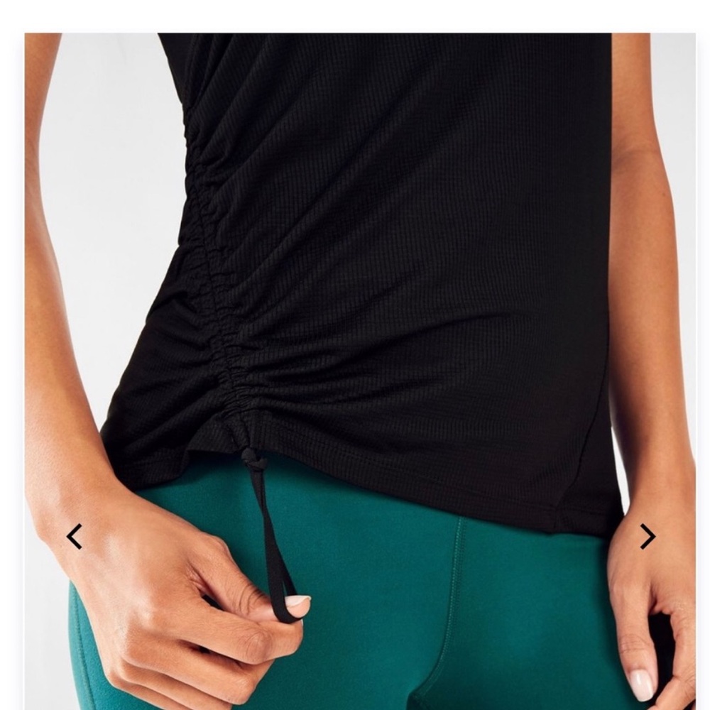 Fabletics Black Ruched Tank - Picture 2 of 7